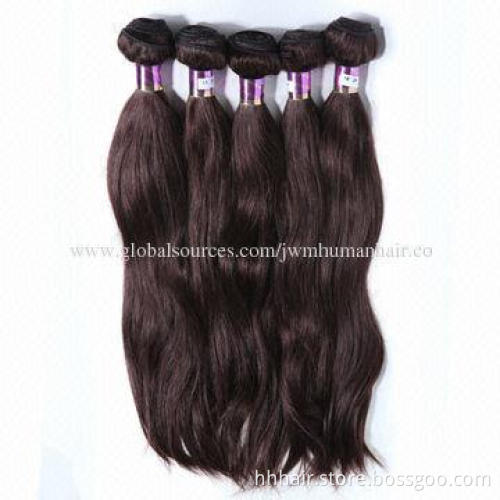 18 to 22-inch Silky Straight Virgin Brazilian Human Hair Extension, Well Volume without Split Ends